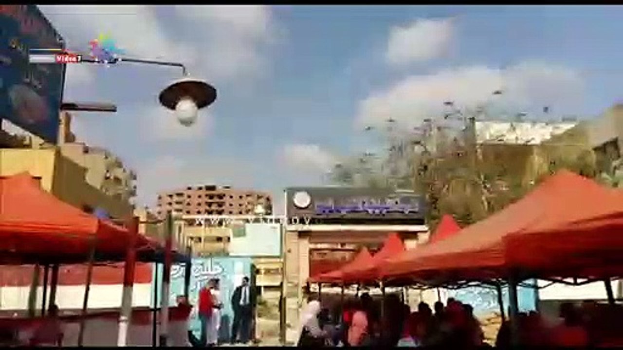 طوابير أمام مدارس روض الفرج فى ثالث أيام الاستفتاء