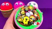 4 Color Play Doh Ice Cream Cups Surprise Toys PJ Masks Toy Story Barbie Cars Kinder Surprise Eggs