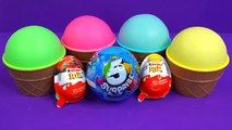 4 Colors Play Doh Ice Cream Cups Hatchimals PJ Masks Surprise Toys Zuru 5 Cars Kinder Surprise Eggs