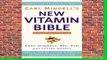 About For Books  Earl Mindell s New Vitamin Bible Complete