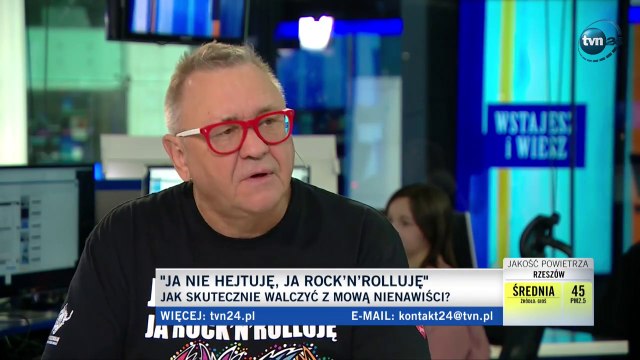 Jerzy Owsiak o reagowaniu na hejt (debata z udziałem Rafała Pankowskiego z NIGDY WIĘCEJ), 21.03.2019