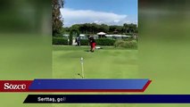 Müzisyen Bülent Serttaş, golf sporuna  merak saldı