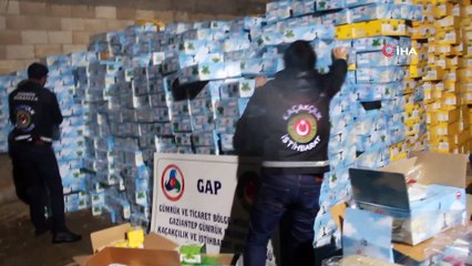 Gaziantep'de 25 ton kaçak nargile tütünü ele geçirildi