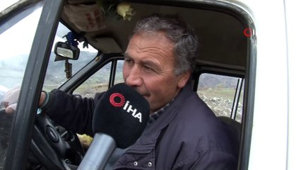 Altından ırmak geçen dağ dere gibi akıyor... Son durum havadan görüntülendi