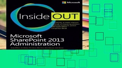 Full E-book Microsoft SharePoint 2013 Administration Inside Out  For Full