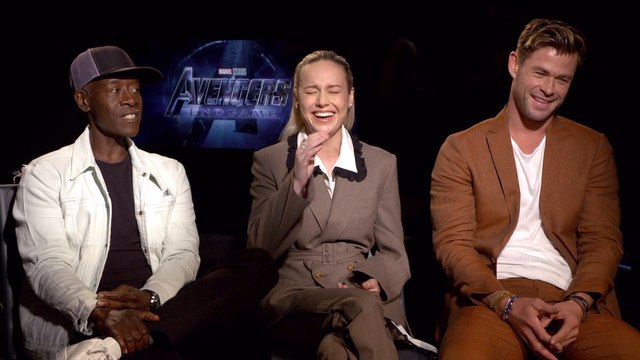 Chris Hemsworth, Brie Larson and Don Cheadle Chat Up 'Avengers: Endgame'