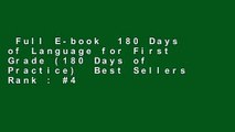 Full E-book  180 Days of Language for First Grade (180 Days of Practice)  Best Sellers Rank : #4