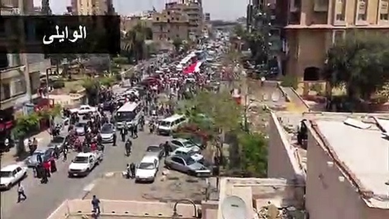 مسيرة ضخمة بالوايلى لدعم التعديلات الدستورية