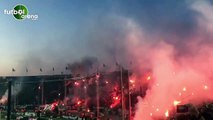 PAOK taraftarının şampiyonluk sevinci