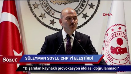 Bakan Soylu'dan saldırı açıklaması