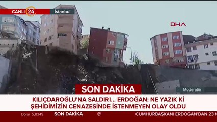 Kağıthane'de 5 katlı binada çökme