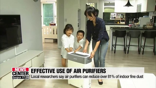 Air purifiers can reduce over 81% of fine dust indoors