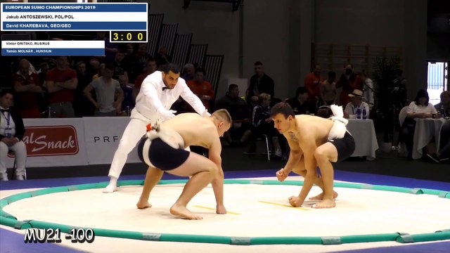 Georgian sumo team at the European Championship 2019 in Tallinn - the first day!