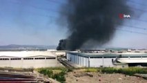 Plastik fabrikasında korkutan yangın