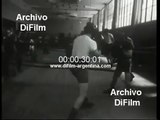 Oscar Bonavena training at the Luna Park gym 1970