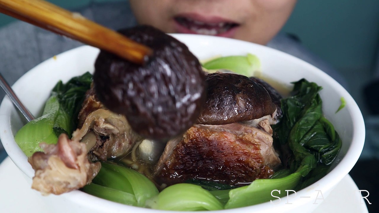 ASMR DUCK NOODLE SOUP (Noodle Slurping Eating Sounds) | ** NO TALKING ** STEVEN PHAN ASMR KING