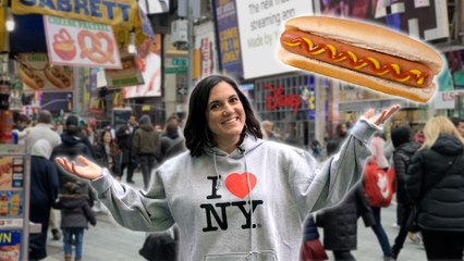 Mom vs New York Hot Dog Stand