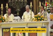 Carlos Castillo ofició su primera misa por Semana Santa