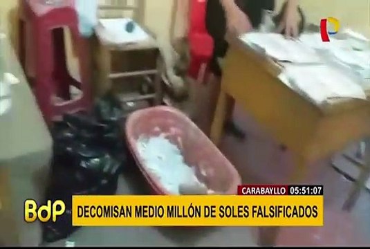 Carabayllo: decomisan medio millón de soles falsificados