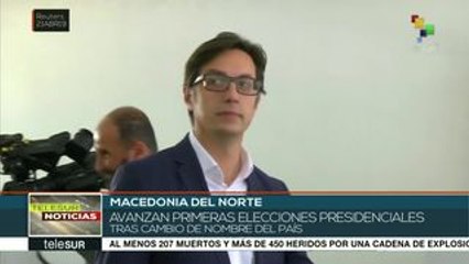 Avanza presidencial en Macedonia del Norte tras el cambio de nombre
