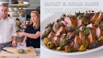 Molly and Adam Make Pork Marbella