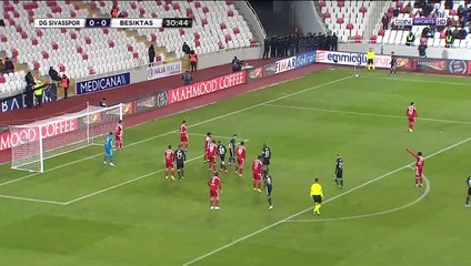 Domagoj Vida Goal - Sivasspor 0 - 1 Besiktas (Full Replay)