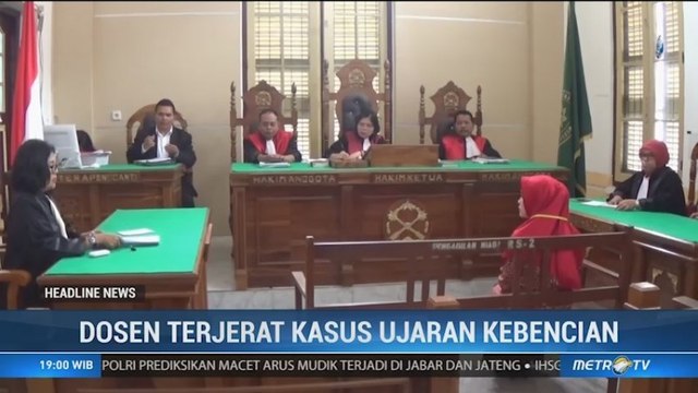 Dosen Terdakwa Kasus Ujaran Kebencian di Sumut Dituntut 1 Tahun Penjara