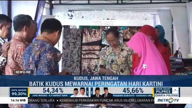 Ibu-ibu di Kudus Membatik di Hari Kartini