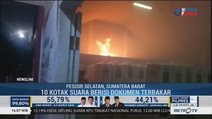 Download Video: Gudang Penyimpanan Logistik Pemilu di Sumbar Terbakar