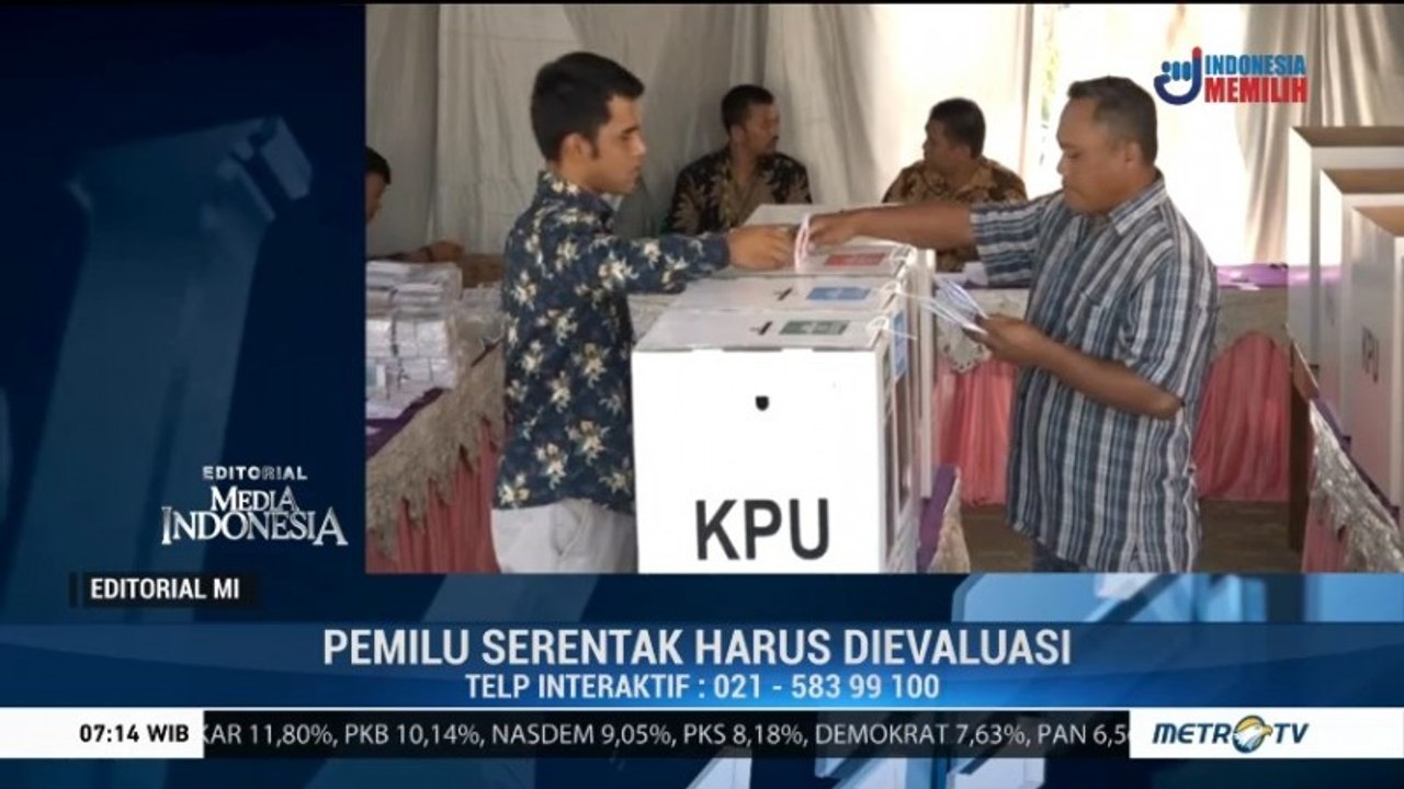 Pemilu Serentak Harus Dievaluasi