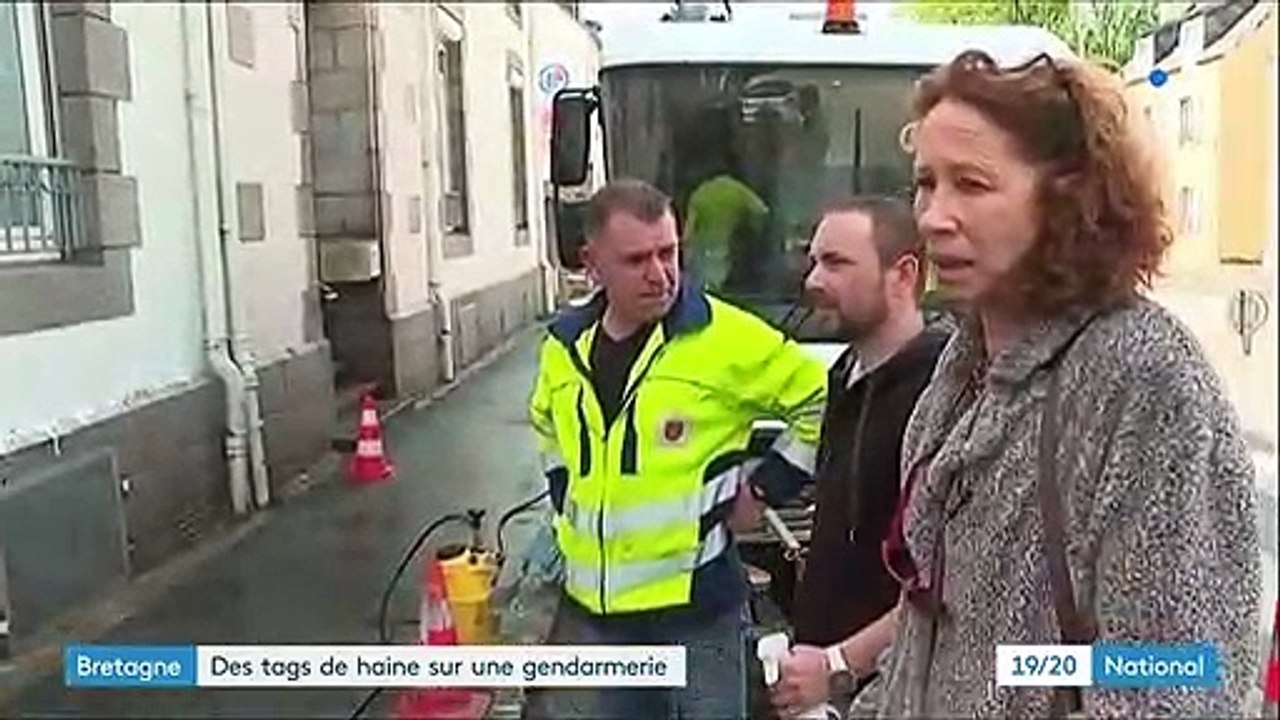 Finistère : "Flics suicidés à moitié pardonnés", les tags haineux retrouvés sur les murs d'une gendarmerie