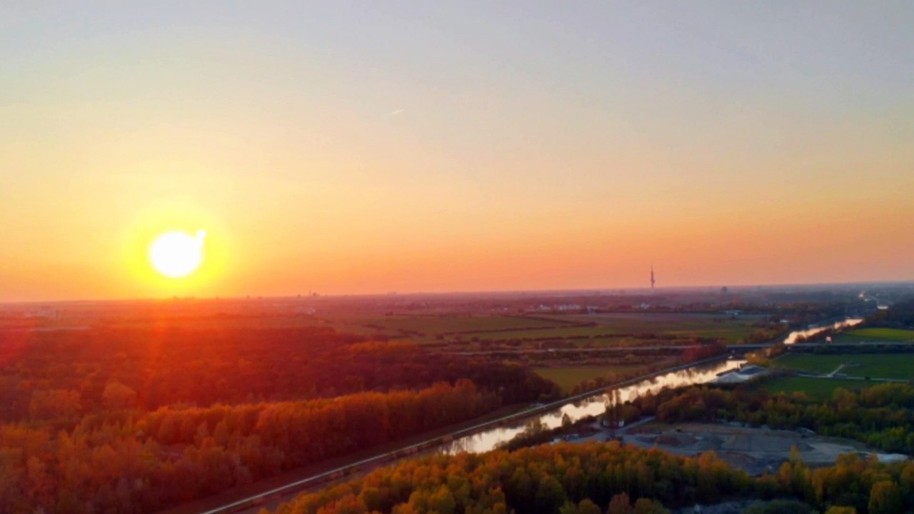 Sonnenuntergang über Höver