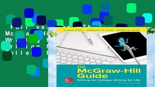 Full version The McGraw-Hill Guide: Writing for College, Writing for Life Best Sellers Rank : #5