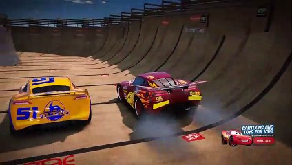 Cars 3 Next Gen Parkour Challenge # Lightning Mcqueen Jackson Storm Cam Spinner