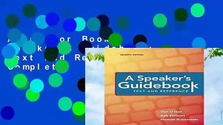 About For Books  A Speaker s Guidebook: Text and Reference Complete