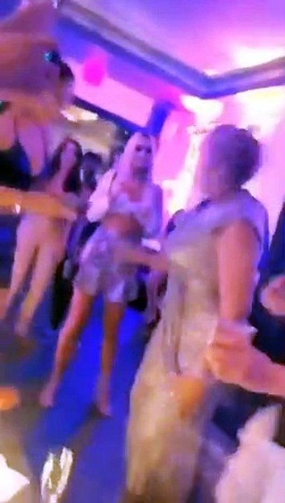 EXCLUSIVE- JLo's Mother Lupe Dancing After Party VMAs 2018