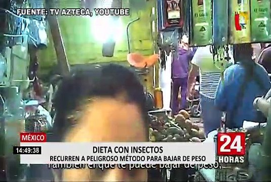 México: emplean método de comer insectos para bajar de peso