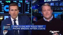 En direct à la télé, ce journaliste de NBC montre que son nouveau téléphone Samsung Galaxy a double écran ne marche pas !