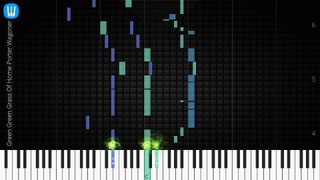  [Piano Solo]Green Green Grass Of Home, Porter Wagoner-Synthesia Piano Tutorial
