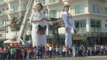 Los hijos de la puerta del mar en Veracruz festejan 500 años de su fundación