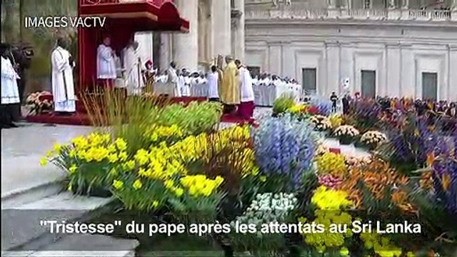 Le pape exprime sa tristesse après les attentats au Sri Lanka