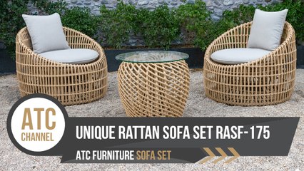 Outdoor Wicker Space Saving Sofa Set RASF-175