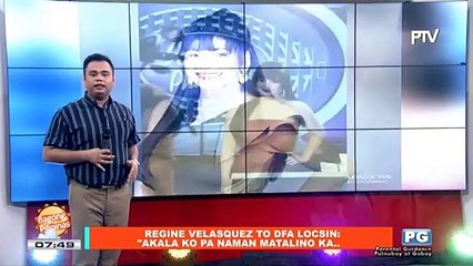 FIFIRAZZI: Regine Velasquez to SFA Locsin: Akala ko pa naman matalino ka...