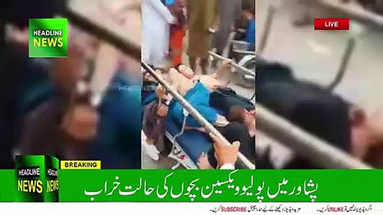 Peshawar: At Least 40 Children Hospitalized After Receiving Polio Drops