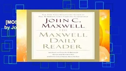 [MOST WISHED]  The Maxwell Daily Reader by John Maxwell