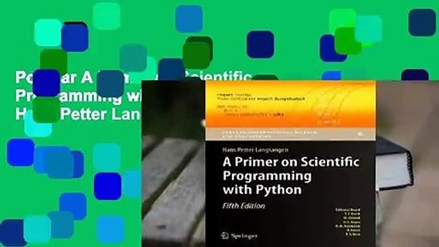 Popular A Primer on Scientific Programming with Python - Hans Petter Langtangen