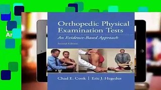 [Read] Orthopedic Physical Examination Tests: An Evidence-Based Approach  For Kindle