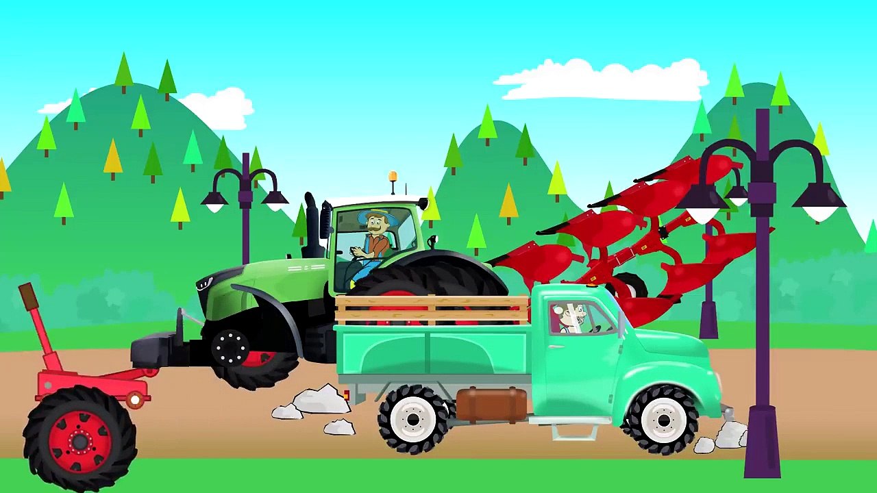 Truck,#Traktor, Forklift - Replacing a punctured tire in the Tractor Production | Wymiana Koła KIDS