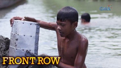 Front Row: Ilang kabataan, sumisisid sa Davao River para magmina ng buhangin
