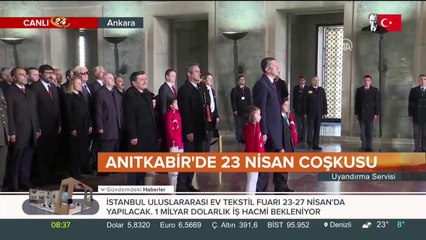 Anıtkabir'de 23 Nisan coşkusu